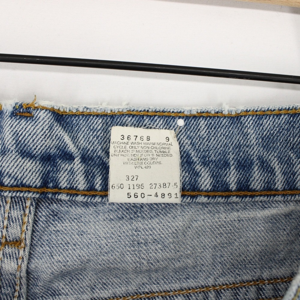 Vintage Levis 560 Jeans Mens 31x30 Blue Loose Fit Tapered Leg Light Wash USA 90s - Picture 12 of 13